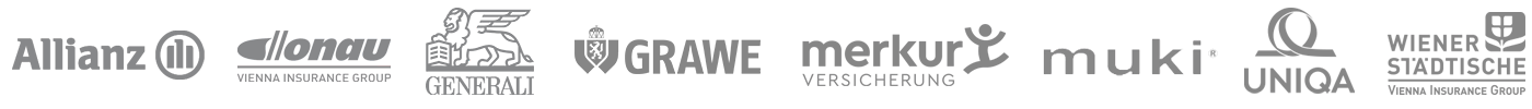 Private Krankenversicherung Anbieter: Uniqa, Wiener Städtische, Generali, Donau, Muki, Merkur